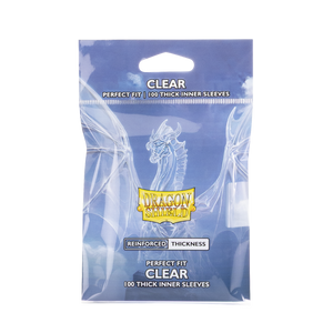 Dragon Shield Perfect Fit Thick Inner Sleeves Clear