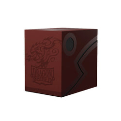 Dragon Shield Revised Double Shell - Blood Red (Holds 100+) Sealed
