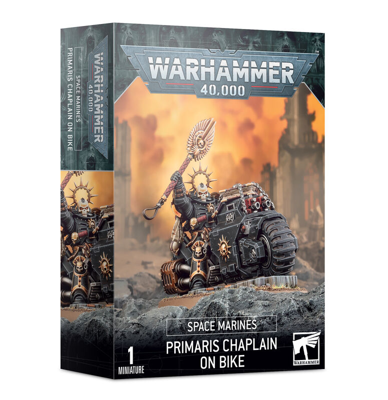GW - W40K - Space Marines: Chaplain on bike